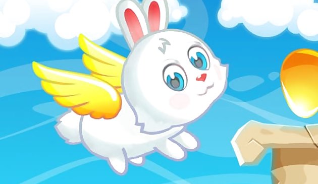 Conejo de Pascua volando