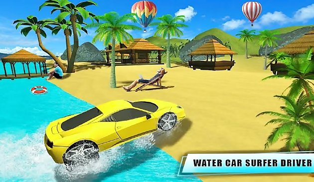Wassersurfer-Auto-Schwimmstrand-Drive-Spiel