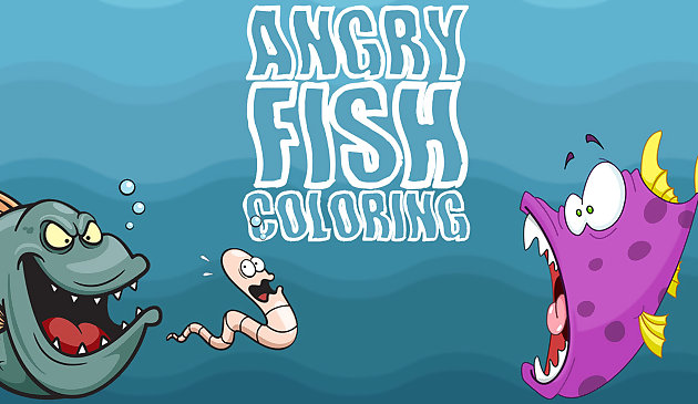 Wütende Fischfärbung