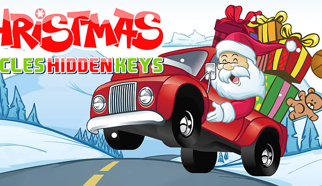 Versteckte Schlüssel für Weihnachtsfahrzeuge