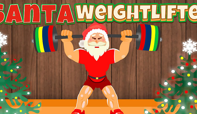 Weihnachtsmann Gewichtheber