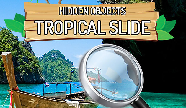 Tobogán tropical de objetos ocultos