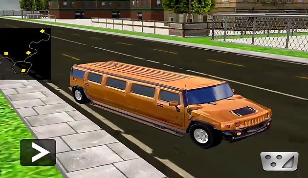 Großstadt-Limousinen-Autofahren 3D